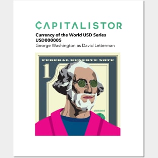 USD000005 - George Washington as David Letterman Series 2 Posters and Art